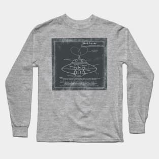 Bob lazar flying saucer sketch Long Sleeve T-Shirt